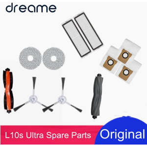 Dreame Bot-Accessoires pour aspirateur robot L10 prime, brosse latérale principale, couvercle,