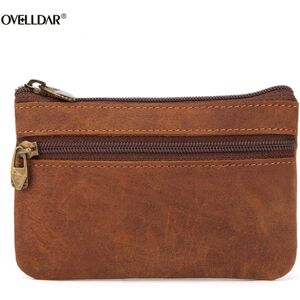 Aucun Sac à monnaie vintage en cuir de vachette pour hommes et femmes, sac à main pour sauna et téléphone, mini sac de rangement, nouveau