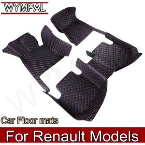 WEIDENG Tapis de sol de voiture pour Renault, Twingo Logan, Espace, Accessoires de voiture