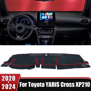 YaLumei Tapis de couverture Anti-UV antidérapant pour tableau de bord de voiture, pour Toyota YARiS Cross