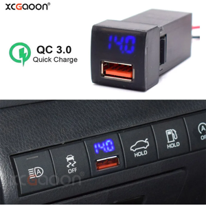 xcgaoon Chargeur rapide de voiture avec voltmètre LED, chargeur de téléphone portable, Toyota Land Cruiser