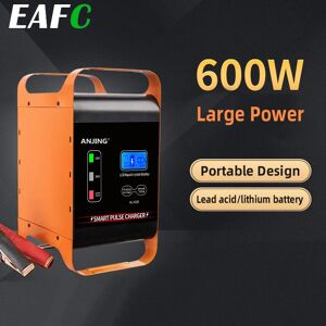 EAFC 12V- 24V chargeur de voiture haute puissance 600W 400W SUV camion chargeur de batterie à charge rapide affichage LCD chargeur de batterie au plomb de voiture