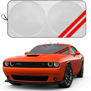 Aucun Pare-soleil de pare-brise avant de voiture, accessoires de voiture pour Dodge Charger, Challenger,