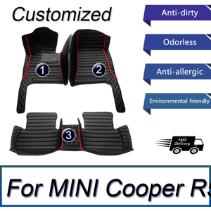 Aucun Tapis de sol de voiture en cuir automobile personnalisé pour hommes et femmes, couverture complète,