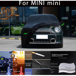 Aucun Pour MINI mini Protection extérieure bâches de voiture complètes couverture de neige pare-soleil