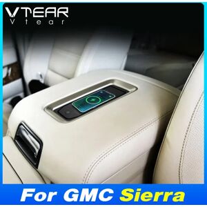 Aucun Adaptateur de panneau de charge rapide pour téléphone portable, chargeur sans fil de voiture, 15W, GMC Sierra 2019-2021, accessoires de produits intérieurs