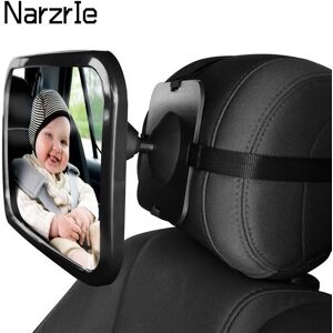 NarzrIe Miroir de voiture réglable pour bébé, siège arrière de voiture, support pour appui-tête, accessoires de moniteur de sécurité pour bébé
