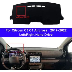 TAIJS Couverture de tableau de bord de voiture, tapis de tableau de bord, Cape pour citroën C3 C4 Aircross