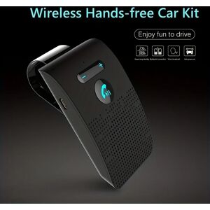 Aucun Kit de voiture mains libres Bluetooth sans fil avec haut-parleur pare-soleil pour les appels multipoints