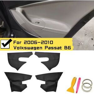 Aucun Couverture d'accoudoir en cuir microfibre noir pour voiture, 4 portes, intérieur automobile pour Volkswagen Passat B6 2006 – 2010