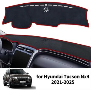 Aucun Tapis de tableau de bord pour Hyundai Tucson Nx4 2021 2022 2023 2024 2025 N Line, couverture de tableau de bord de voiture, pare-soleil, tapis de protection