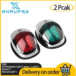xhaufry Enquêter de navigation LED pour yacht, feu de navigation étanche, feu de navigation rouge et vert,
