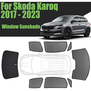 Aucun Pare-soleil de fenêtre de voiture personnalisé pour Skoda Karoq, rideau magnétique, rideau de cadre