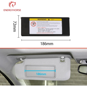 ENERGYHORSE Pare-soleil ombre miroir couverture remplacement intérieur maquillage miroir couverture pour Opel