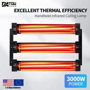 DATOUBOSS DATvissed BOSS KF-3000W Lampe de cuisson de peinture infrarouge à ondes courtes, Verrerie W-3KW