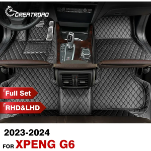 CREATROAD Tapis de sol de voiture personnalisés pour Xpeng G6 2023 2024, tapis d'automobile, couverture,