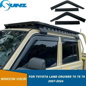 SUNZ Pare-soleil pour Toyota Land Cruiser LandCruiser 70 76 78 79 LC70 LC76 LC78 LC79 2007-2024, pare-pluie pour fenêtres de voiture, protection contre les intempéries