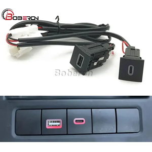 Aucun Prise de chargeur de voiture USB, prise de charge USB, adaptateur secteur, type PD pour VW Golf 6,