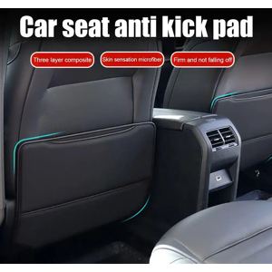 Aucun Protecteur de siège de voiture en cuir PU pour enfants, tapis Anti-coup de pied, couverture arrière