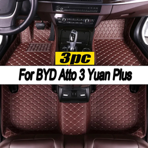 Aucun Tapis de sol de voiture en cuir personnalisé pour hommes et femmes, couverture complète automobile,