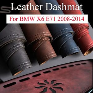 Aucun Couverture de tableau de bord et tapis pour BMW X6 E71, pare-soleil rétro, coussin en cuir,