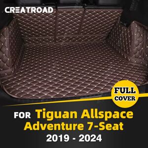 CREATROAD Tapis de coffre à couverture complète pour VOLKSWAGEN VW Tiguan Allspace Adventure, 7 sièges 2019 –