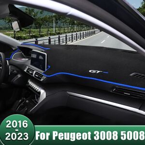 YaLumei Couverture de tableau de bord de voiture, évite les coussinets lumineux, tapis Anti-UV pour Peugeot