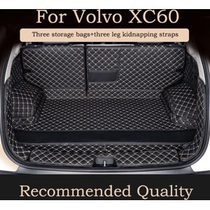 Aucun Tapis de coffre de voiture pour Volvo XC60 2018 2019 2020 2021 2022 2023 2024, tapis de coffre de doublure de chargement imperméable personnalisé