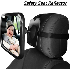 Aucun Rétroviseur de siège arrière de voiture large réglable, siège de bébé/enfant, moniteur de sécurité,