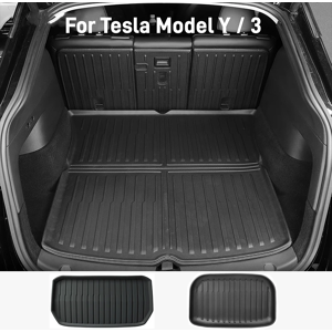 Aucun Tapis de coffre arrière à couverture complète pour Tesla modèle Y / 3 2019 – 2023, coussin de