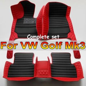 Aucun Tapis de sol de voiture pour VW Volkswagen Golf Mk3 1992 ~ 19988, 5 portes, en cuir, accessoires de voiture