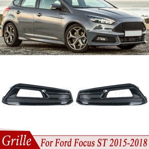 Aucun Couvercle de phare antibrouillard pour pare-choc avant, Grille de phare antibrouillard pour Ford Focus MK3 III ST 2015 2016 2017 2018, couvercle de cadre, couvercle de trou de lunette
