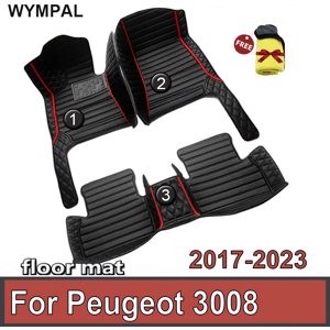 WEIDENG Tapis de voiture en cuir pour KIT, tapis en polymère de sol, tapis de protection, pièces