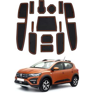 Aucun Tapis de rainure de porte de voiture pour Dacia Sandero 3 / Sandero Stepway III, tapis antidérapant pour fente de porte, accessoires pour voiture Sandero Stepway