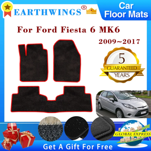 Aucun Pour Ford Fiesta 6 MK6 2009 ~ 2017 2010 2011 2012 2013 tapis de sol de voiture tapis de couverture