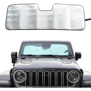 Aucun Pare-soleil de pare-brise pour Jeep Wrangler JL 2/4 portes 2024 4XE, fenêtre avant pliable, pare-soleil occultant UV, couverture de protection