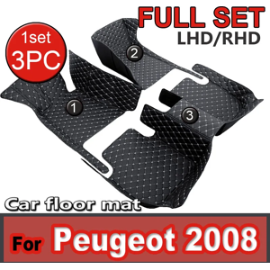 Aucun Tapis de sol de voiture antidérapant pour KIT, tapis de panneau, repose-pieds, cape de couverture,