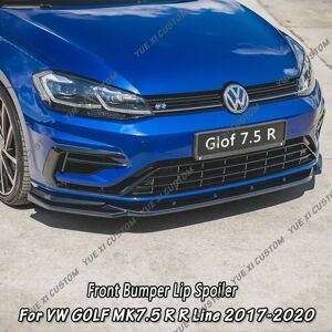 NONE Pour Volkswagen Golf 7 Facelift MK7.5 R R Line 2017-2020 MAXTON Style voiture pare-chocs avant séparateur lèvre Spoiler diffuseur garde couverture