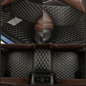 SYGJMY Tapis de sol de voiture personnalisé à couverture complète 3D, pour Volkswagen Vw Tiguan 2017-2023