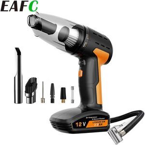 EAFC 4 en 1 pompe à Air de voiture et aspirateur de voiture 150PSI pompe à pneus sans fil/filaire compresseur d'air pour voiture moto nettoyage de voiture