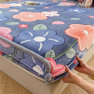 WASART WOSTAR hiver thermique velours polaire drap-housse élastique matelas protecteur couverture lit