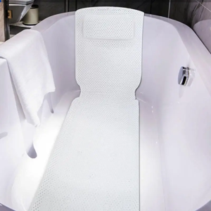 Aucun Tapis de baignoire avec oreiller simple, coussin de spa en mousse creuse, antidérapant, coussins