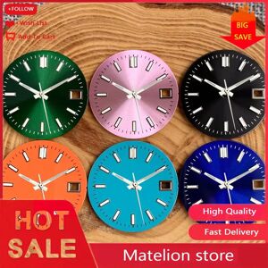 Matelion Montre Sunburst 29mm, vert, rose, noir, Orange, bleu, cadran adapté à la Date, mouvement juste NH35 NH35 NH36