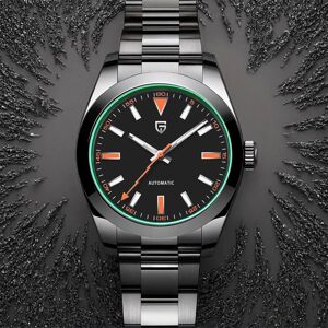 PAGANI DESIGN montres pour hommes Top marque de luxe mécanique vert verre saphir montre automatique