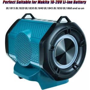 Aucun Haut-parleur Portable pour batterie Makita, avec Port USB type-c, haut-parleur compatible Bluetooth