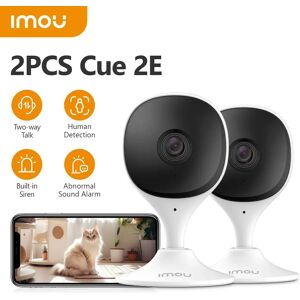 IMOU 2 pièces Cue 2E Wifi caméra bébé moniteur caméra détection humaine compacte intelligente Vision