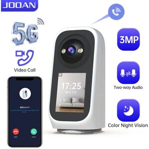 NONE JOOAN 3MP PTZ 5G Wifi caméra HD 2.8 "écran tactile bébé moniteur sécurité à domicile intelligente couleur nuit Audio bidirectionnel caméra IP sans fil