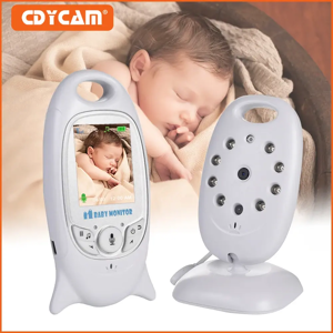 Cdycam Moniteur vidéo sans fil pour bébé, caméra de sécurité couleur 2.0 pouces, conversation