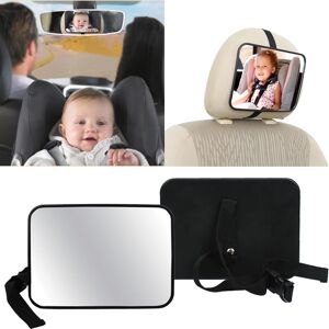 Aucun Rétroviseur de siège arrière de voiture large réglable, siège de bébé/enfant, moniteur de sécurité,