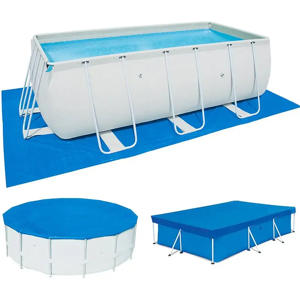 Aucun Couverture de piscine rectangulaire, tapis de sol en tissu anti-poussière pour l'extérieur, pour